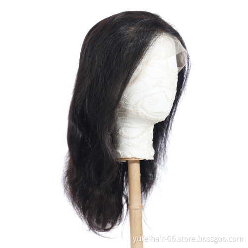 Wholesale 360 lace wig brazilian virgin human hair wig grade 8a 10a straight wig for black women